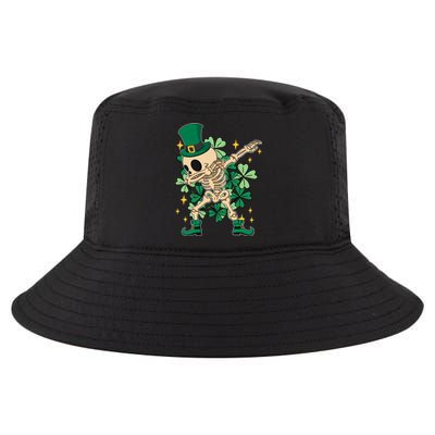 Dabbing Irish Skeleton Clover St Patricks Day Cool Comfort Performance Bucket Hat