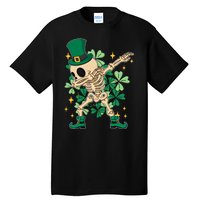 Dabbing Irish Skeleton Clover St Patricks Day Tall T-Shirt