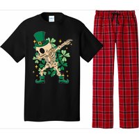 Dabbing Irish Skeleton Clover St Patricks Day Pajama Set