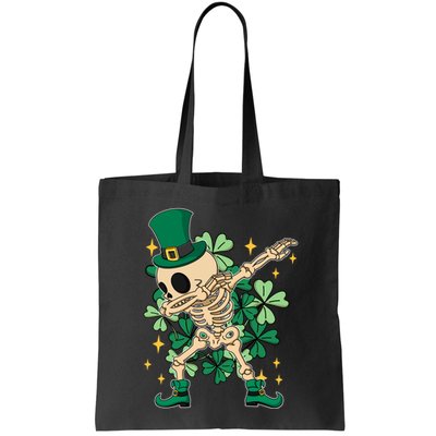 Dabbing Irish Skeleton Clover St Patricks Day Bag