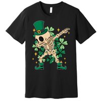 Dabbing Irish Skeleton Clover St Patricks Day Premium T-Shirt