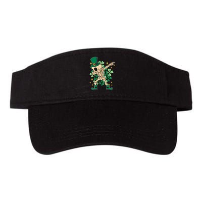 Dabbing Irish Skeleton Clover St Patricks Day Visor