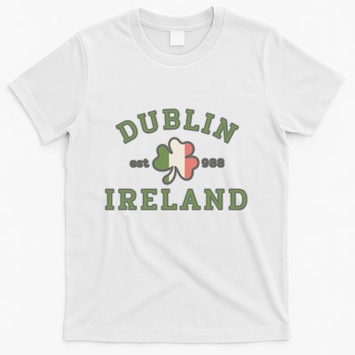 Dublin Ireland Saint Patricks Day Green Shamrock Gifts Hoodie T-Shirt