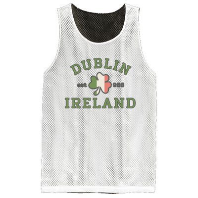 Dublin Ireland Saint Patricks Day Green Shamrock Gifts Hoodie Mesh Reversible Basketball Jersey Tank