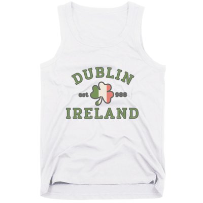 Dublin Ireland Saint Patricks Day Green Shamrock Gifts Hoodie Tank Top