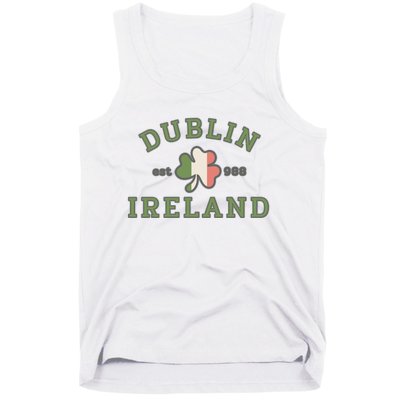 Dublin Ireland Saint Patricks Day Green Shamrock Gifts Hoodie Tank Top