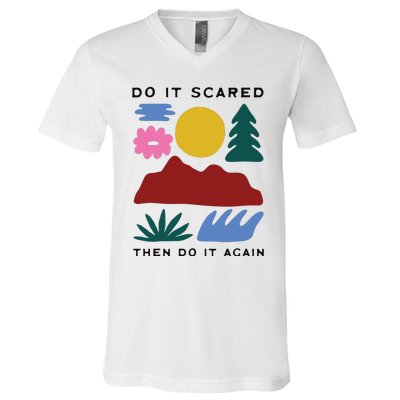 Do It Scared V-Neck T-Shirt