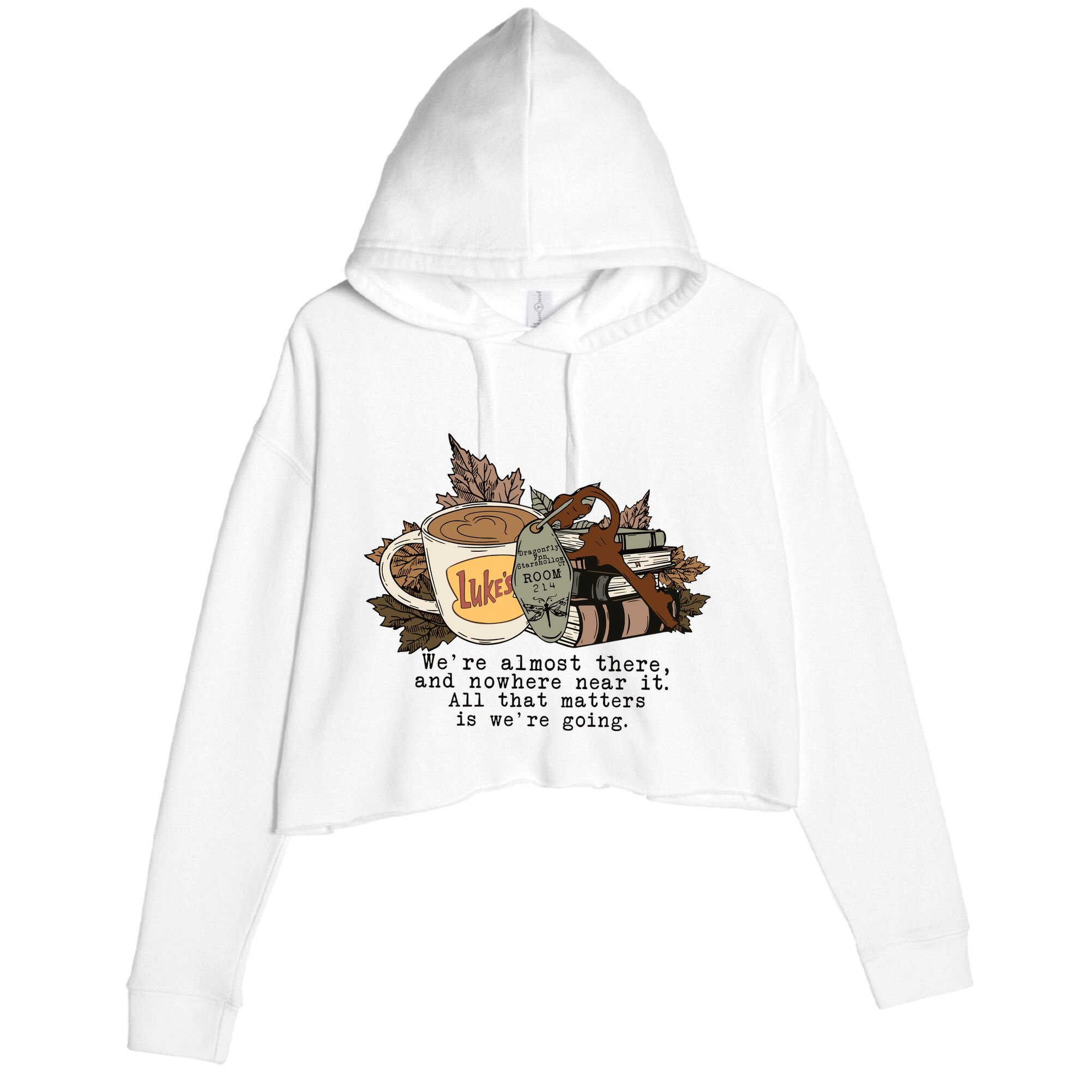 Dragonfly Inn Stars Hollow Crop Fleece Hoodie