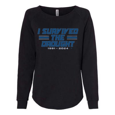 Detroit I Survived The Drought Womens California Wash Sweatshirt