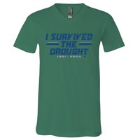 Detroit I Survived The Drought V-Neck T-Shirt