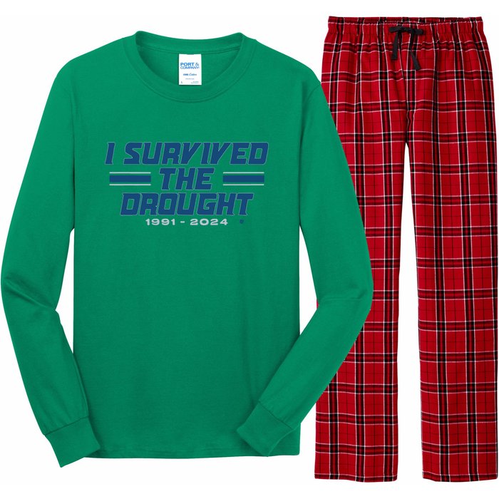 Detroit I Survived The Drought Long Sleeve Pajama Set