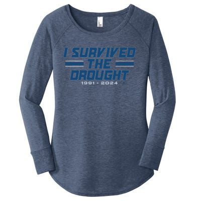 Detroit I Survived The Drought Women's Perfect Tri Tunic Long Sleeve Shirt