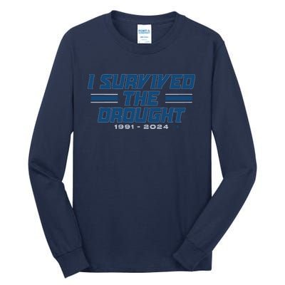 Detroit I Survived The Drought Tall Long Sleeve T-Shirt