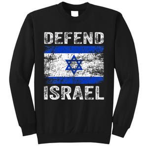 Defend Israel Support Israel I Stand With Israel Israel Flag Sweatshirt