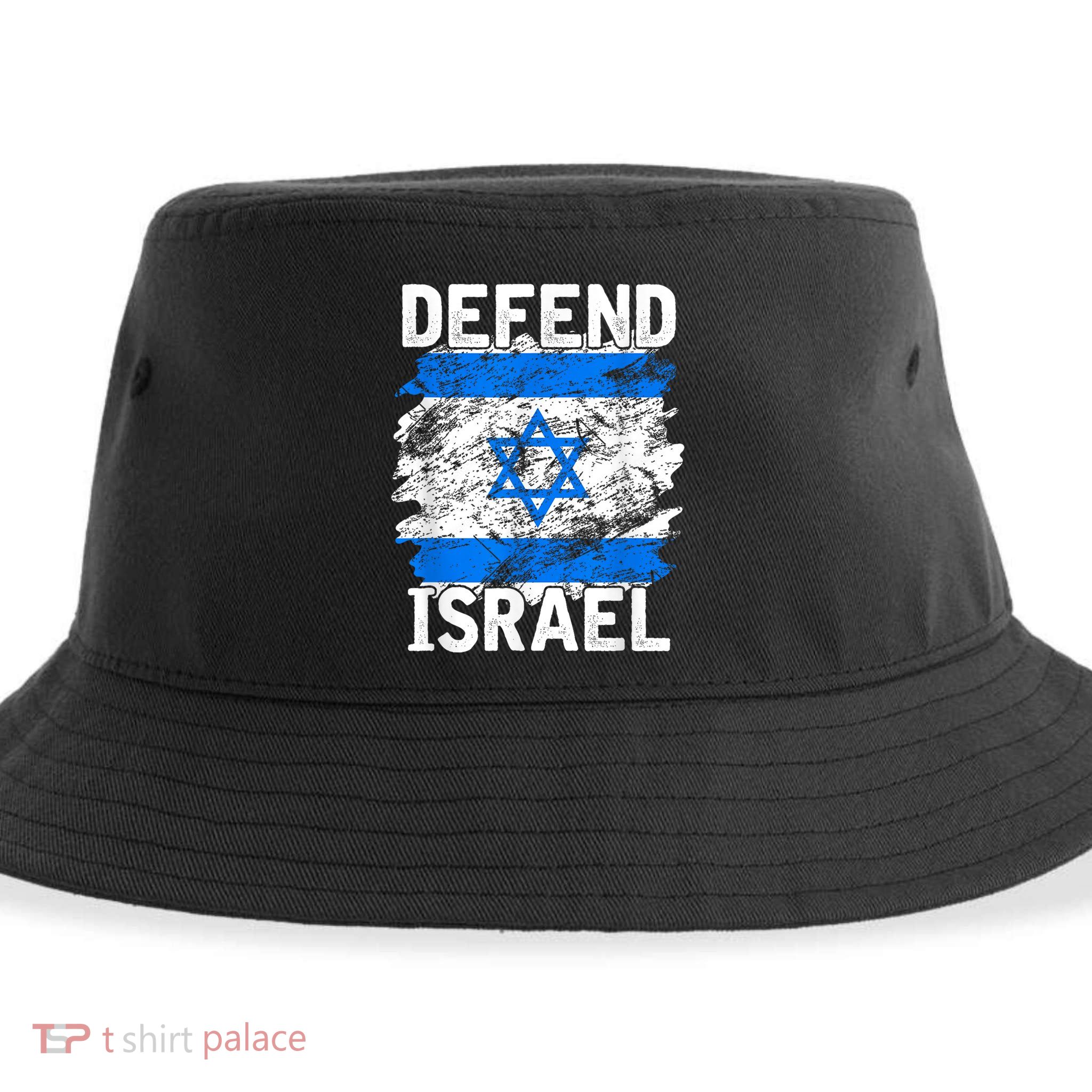 Defend Israel Support Israel I Stand With Israel Israel Flag Sustainable Bucket Hat