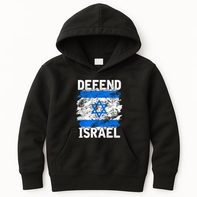 Defend Israel Support Israel I Stand With Israel Israel Flag Kids Hoodie