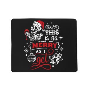 Dead Inside Skeleton Christmas Dancing Skeleton Christmas Mousepad