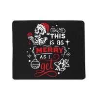 Dead Inside Skeleton Christmas Dancing Skeleton Christmas Mousepad