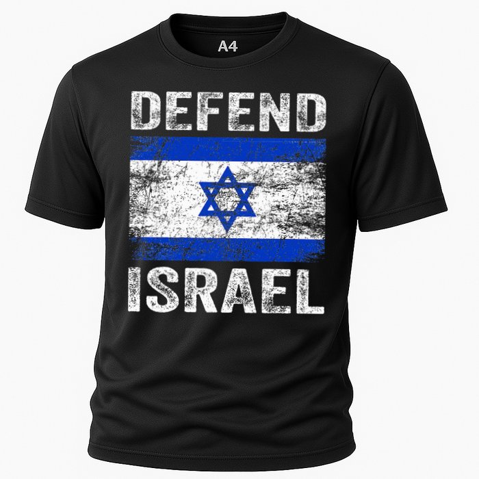 Defend Israel Support Israel I Stand With Israel Israel Flag Cooling Performance Crew T-Shirt
