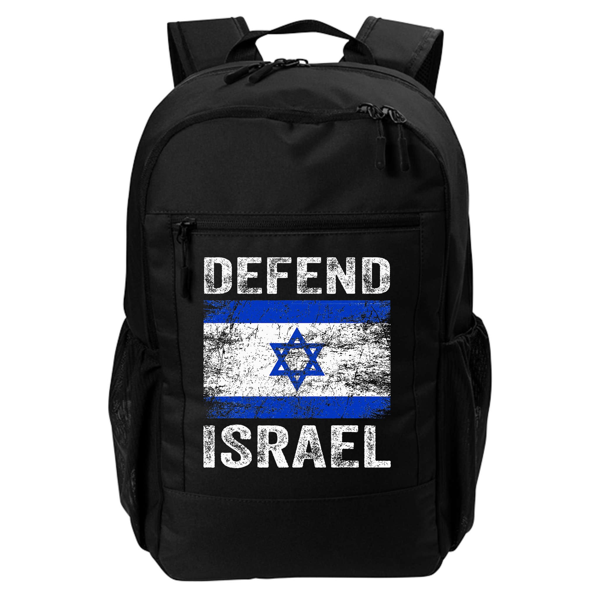 Defend Israel Support Israel I Stand With Israel Israel Flag Backpack