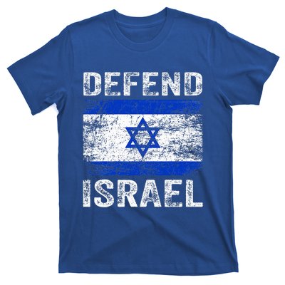 Defend Israel Support Israel I Stand With Israel Israel Flag T-Shirt