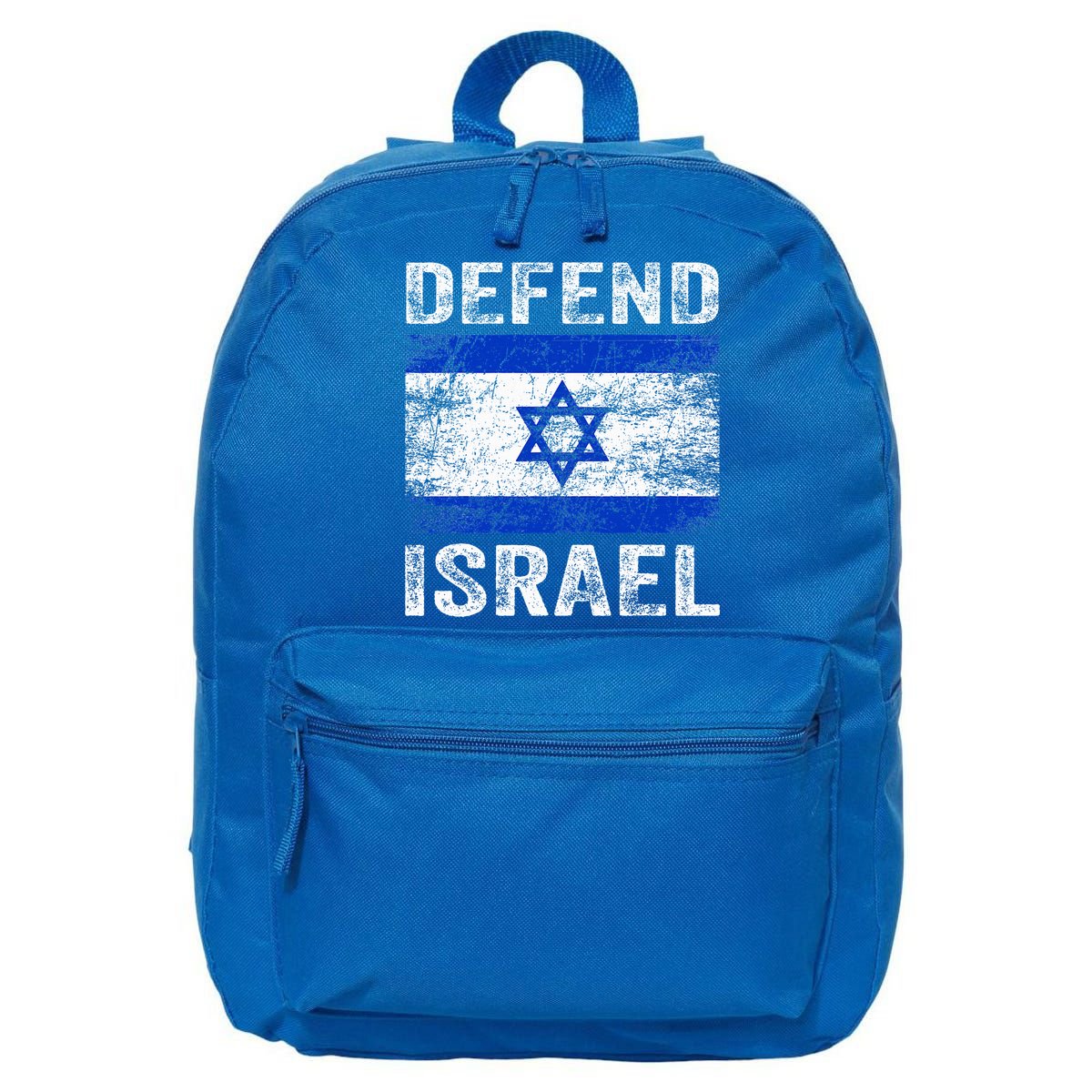 Defend Israel Support Israel I Stand With Israel Israel Flag 16 in Basic Backpack