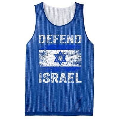 Defend Israel Support Israel I Stand With Israel Israel Flag Mesh Reversible Basketball Jersey Tank