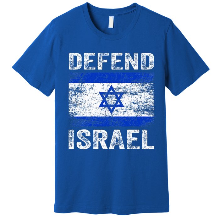 Defend Israel Support Israel I Stand With Israel Israel Flag Premium T-Shirt