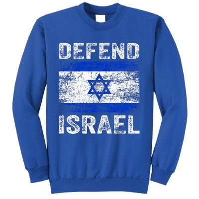 Defend Israel Support Israel I Stand With Israel Israel Flag Tall Sweatshirt