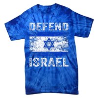 Defend Israel Support Israel I Stand With Israel Israel Flag Tie-Dye T-Shirt