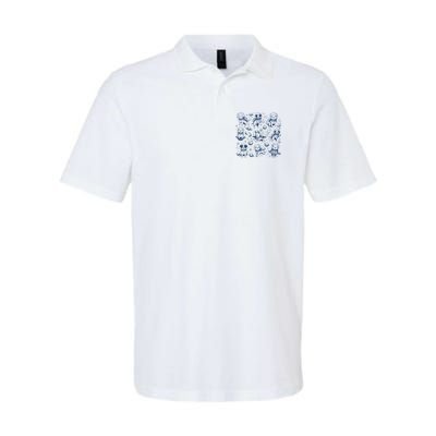 Dogs In Space Retro Dog Moon 90s Polo