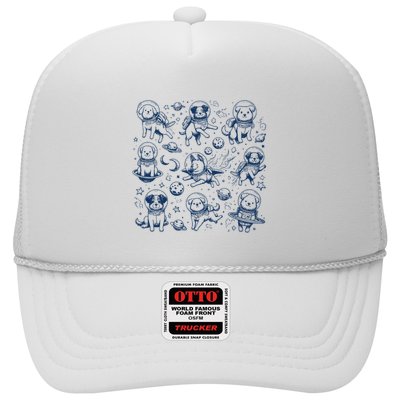 Dogs In Space Retro Dog Moon 90s Trucker Hat