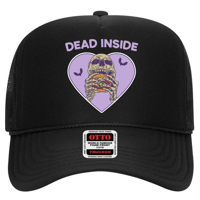 Dead Inside Skeleton Yami Kawaii Mental Illness Menhera High Crown Mesh Back Trucker Hat