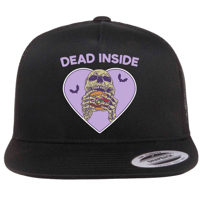 Dead Inside Skeleton Yami Kawaii Mental Illness Menhera Flat Bill Trucker Hat