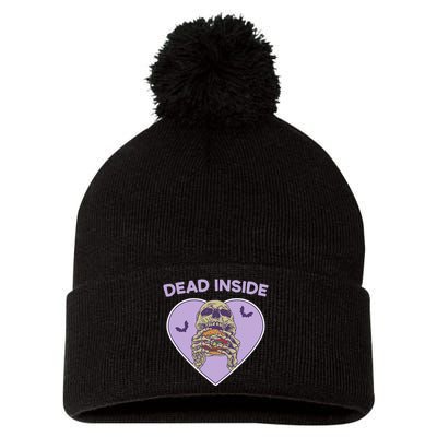 Dead Inside Skeleton Yami Kawaii Mental Illness Menhera Pom Pom 12in Knit Beanie