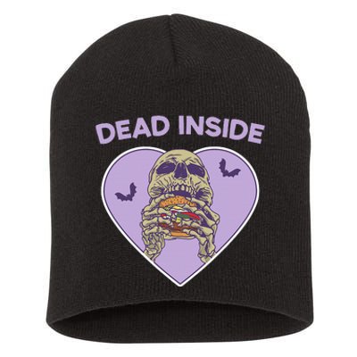 Dead Inside Skeleton Yami Kawaii Mental Illness Menhera Short Acrylic Beanie