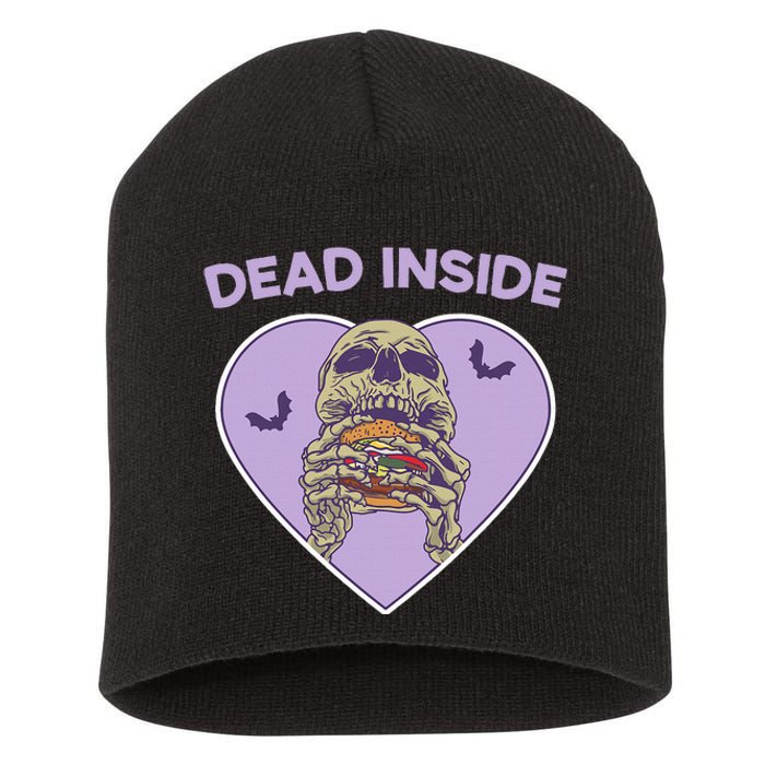 Dead Inside Skeleton Yami Kawaii Mental Illness Menhera Short Acrylic Beanie