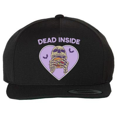 Dead Inside Skeleton Yami Kawaii Mental Illness Menhera Wool Snapback Cap