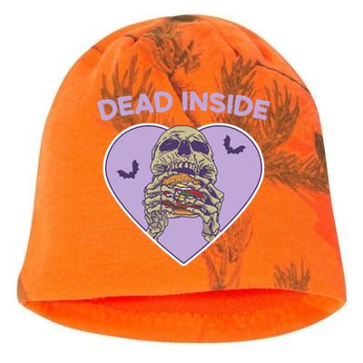 Dead Inside Skeleton Yami Kawaii Mental Illness Menhera Kati - Camo Knit Beanie