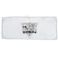 Danger Is Still Present Your Time As It Was Ours Large Microfiber Waffle Golf Towel