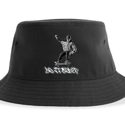 Do It Sober Aa & Na Sayings Sustainable Bucket Hat