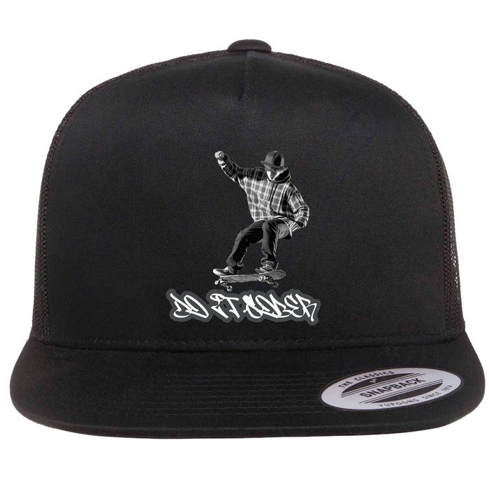 Do It Sober Aa & Na Sayings Flat Bill Trucker Hat