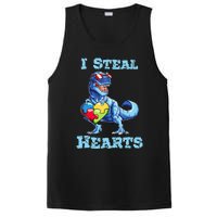 Dinosaur I Steal Hearts Autism Awareness Valentines Day PosiCharge Competitor Tank