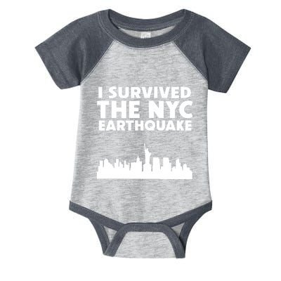 Deathbymayonnaise I Survived The Nyc Earthquake Infant Baby Jersey Bodysuit