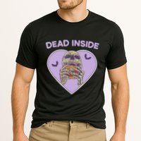 Dead Inside Skeleton Funny Skeleton Eating Cooling Performance Crew T-Shirt