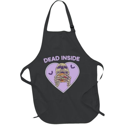 Dead Inside Skeleton Funny Skeleton Eating Apron