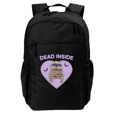 Dead Inside Skeleton Funny Skeleton Eating Backpack