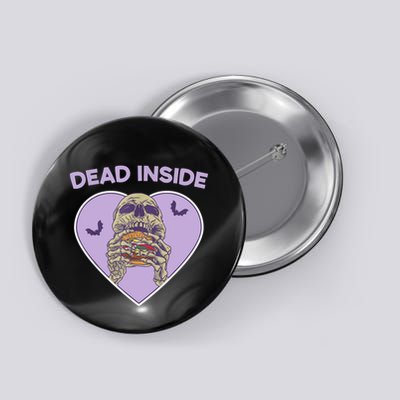 Dead Inside Skeleton Funny Skeleton Eating Button
