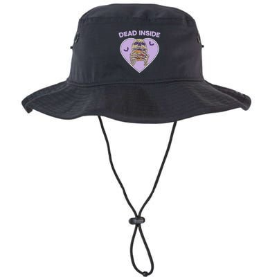 Dead Inside Skeleton Funny Skeleton Eating Bucket Hat