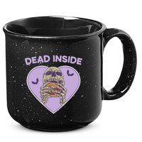 Dead Inside Skeleton Funny Skeleton Eating 15oz Campfire Ceramic Mug